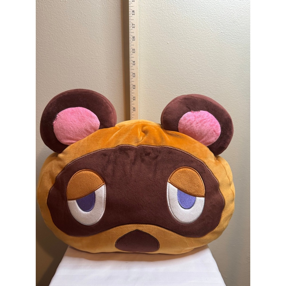 Animal Crossing Tom Nook Club Mocchi-Mocchi Plush‎ Pillow Tomy T12733 Brown 15in